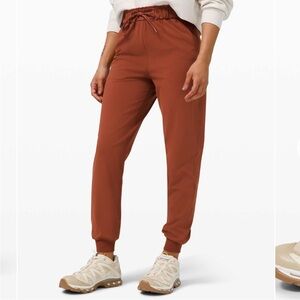 lululemon Athletic Stretch High Rise Jogger Dark Terraccota size 10